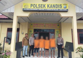Polsek Kandis Ringkus Empat Terduga Pelaku Persetubuhan Anak Bawah Umur